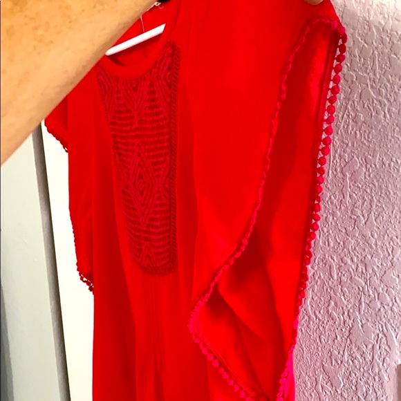 Anthropologie Meadow Rue Flowy Polyester Top - Picture 4 of 6